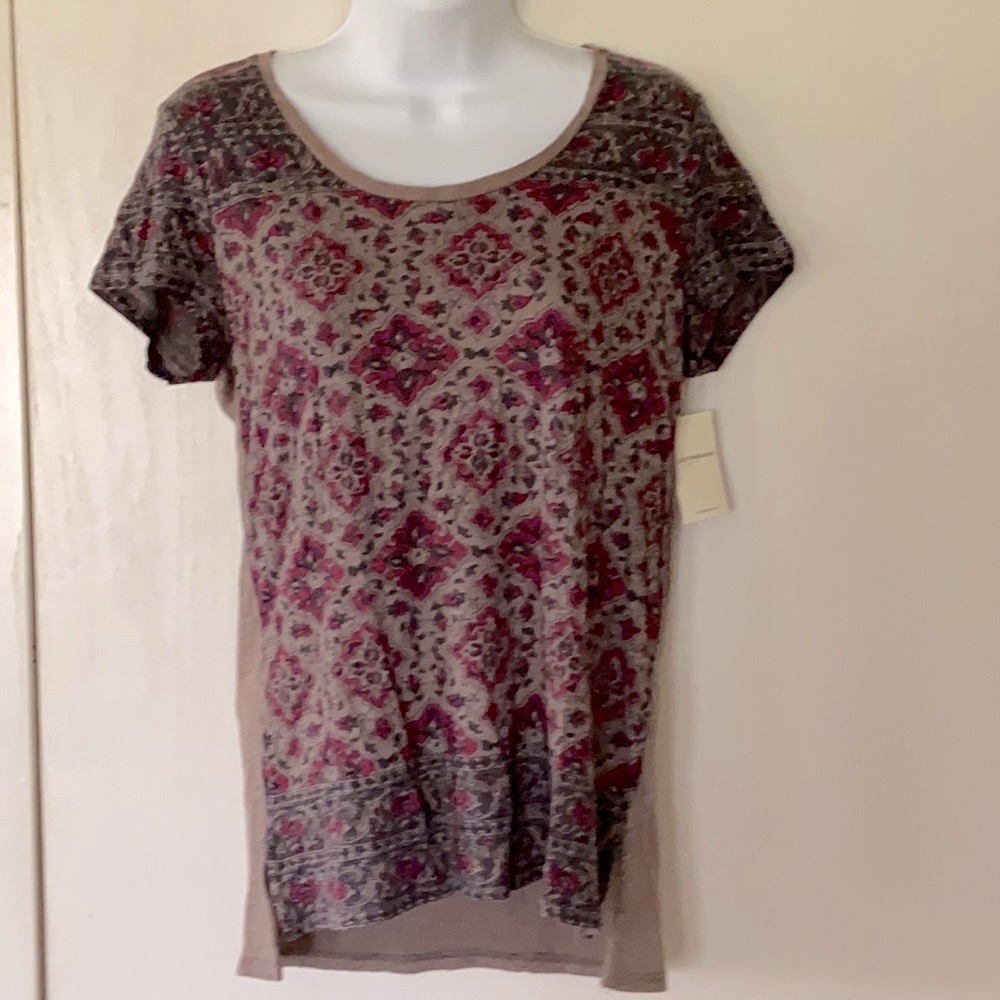 Lucky Brand scoop neck t shirt. Sz S